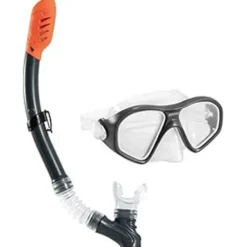 Zwemmen & Duiken-Intex Reef Rider snorkelset black white orange