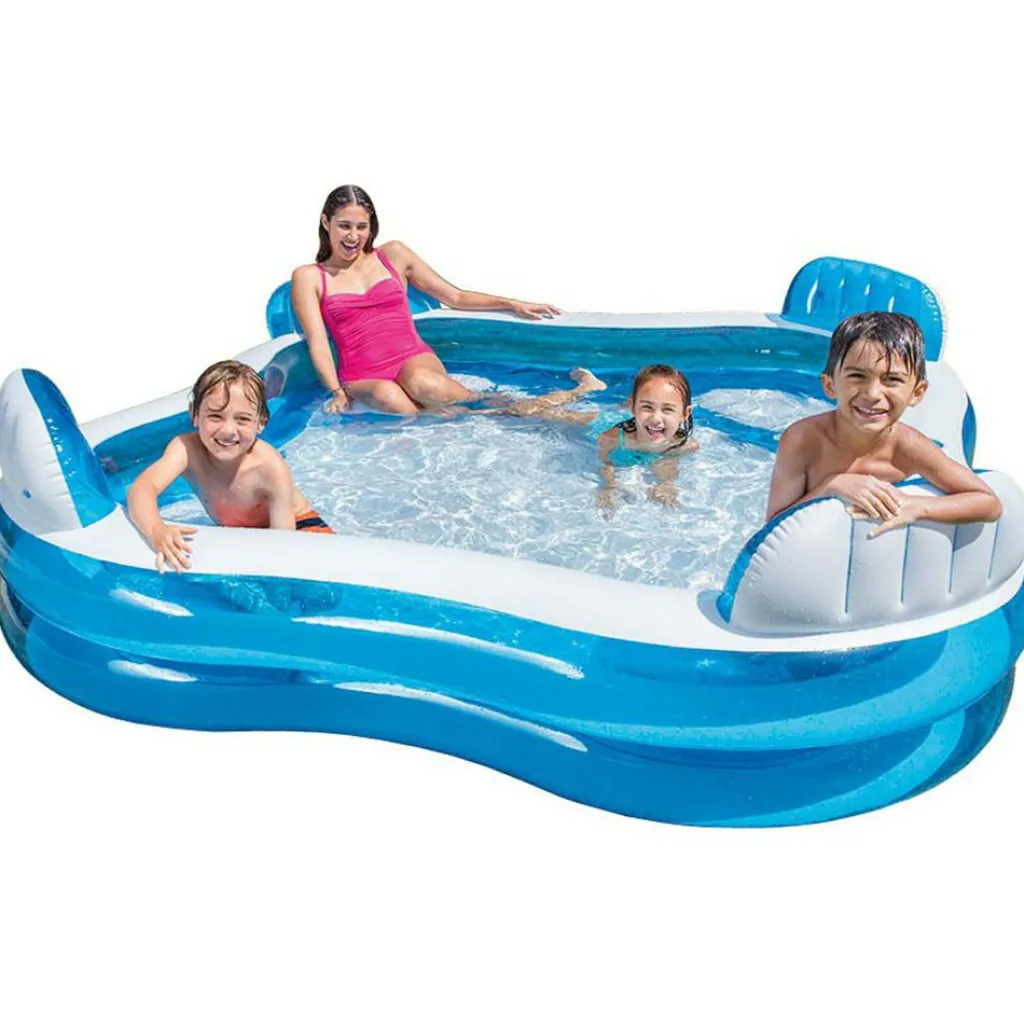 Opblaasbaar Zwembad-Intex Swim Center Family opblaasbaar zwembad 229 x 229 cm