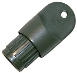 Voortent Onderdelen-Isabella CarbonX Eindkoppeling voor klembeslag 23 mm  antraciet