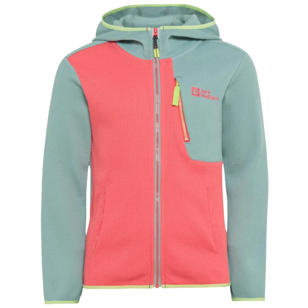 Jack Wolfskin Actamic Grid fleece vest junior sunset coral< Fleece Vest