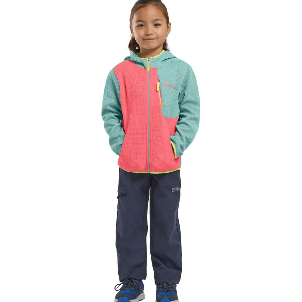 Jack Wolfskin Actamic Grid fleece vest junior sunset coral< Fleece Vest