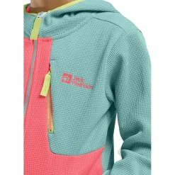 Jack Wolfskin Actamic Grid fleece vest junior sunset coral< Fleece Vest