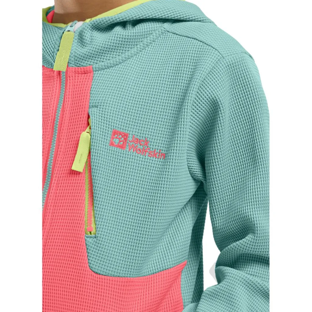 Jack Wolfskin Actamic Grid fleece vest junior sunset coral< Fleece Vest