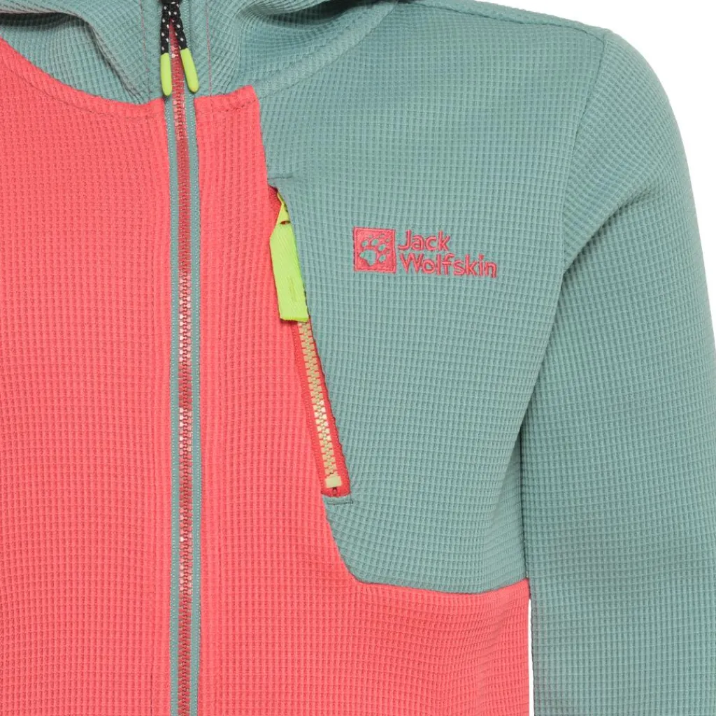 Jack Wolfskin Actamic Grid fleece vest junior sunset coral< Fleece Vest