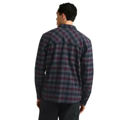 Jack Wolfskin Baja overhemd heren check dark navy< Outdoor Shirt
