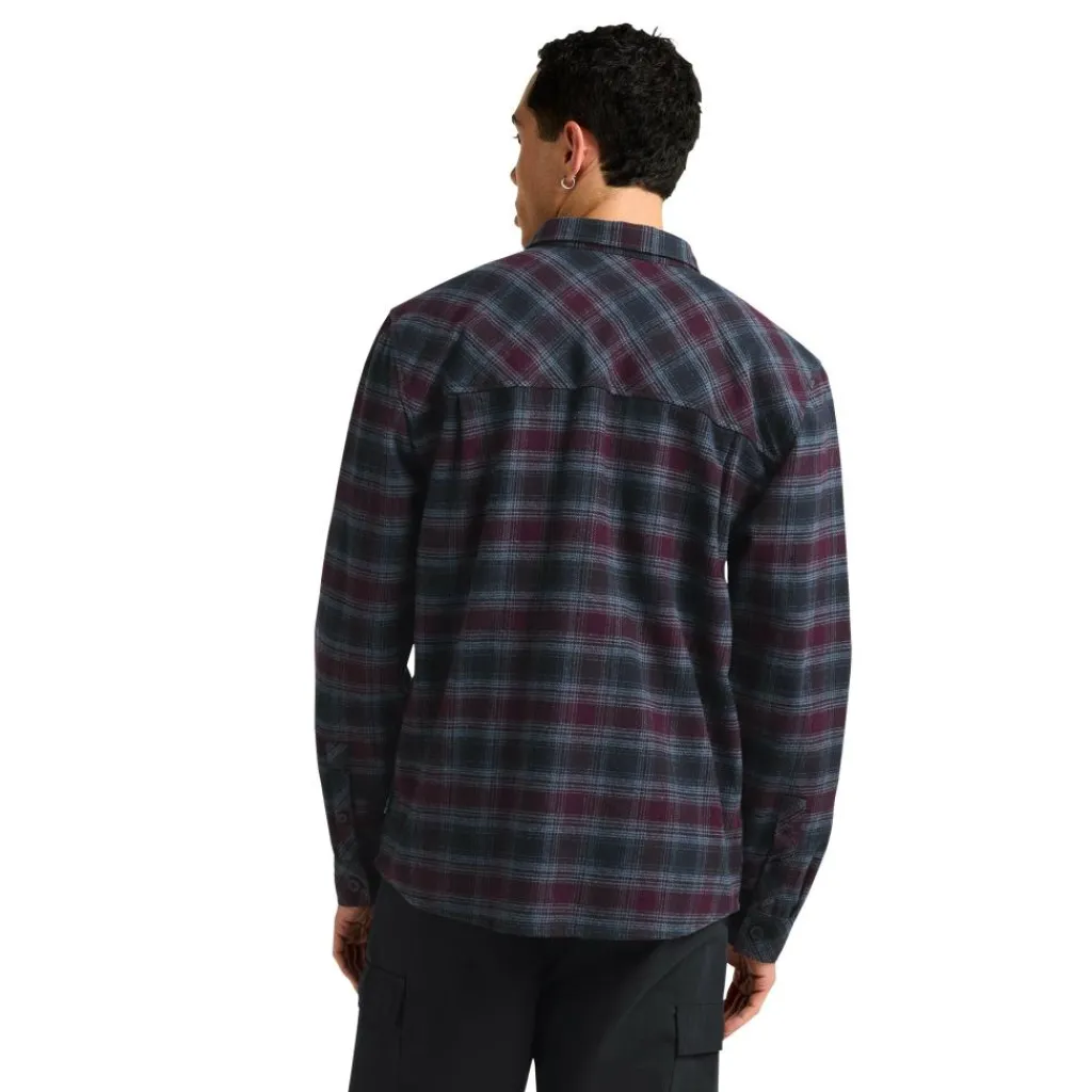 Jack Wolfskin Baja overhemd heren check dark navy< Outdoor Shirt