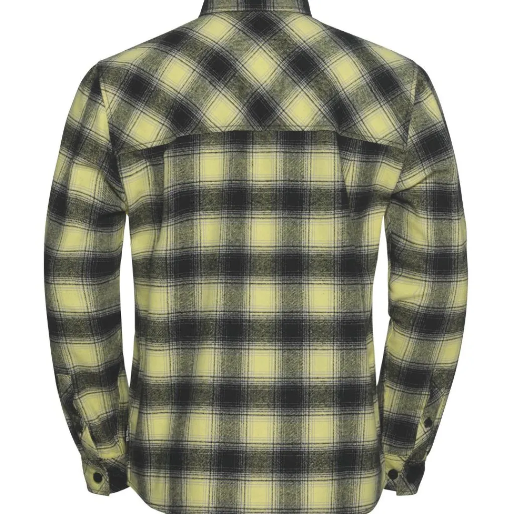 Jack Wolfskin Baja overhemd heren check lemon ice< Outdoor Shirt