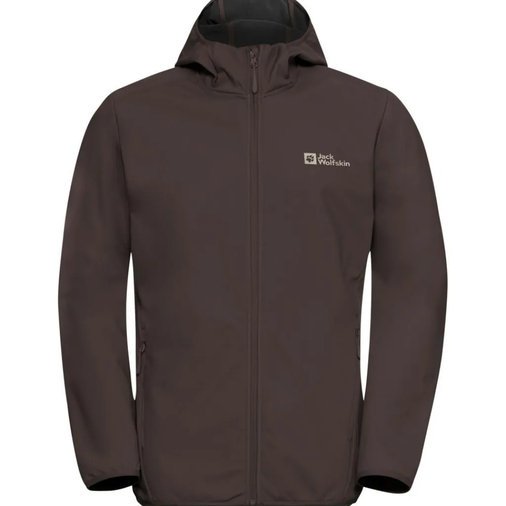 Outdoor Jack-Jack Wolfskin Bornberg Hoody softshell jas heren peat
