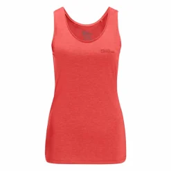 Jack Wolfskin Crosstrail tanktop dames vibrant red< Outdoor Shirt
