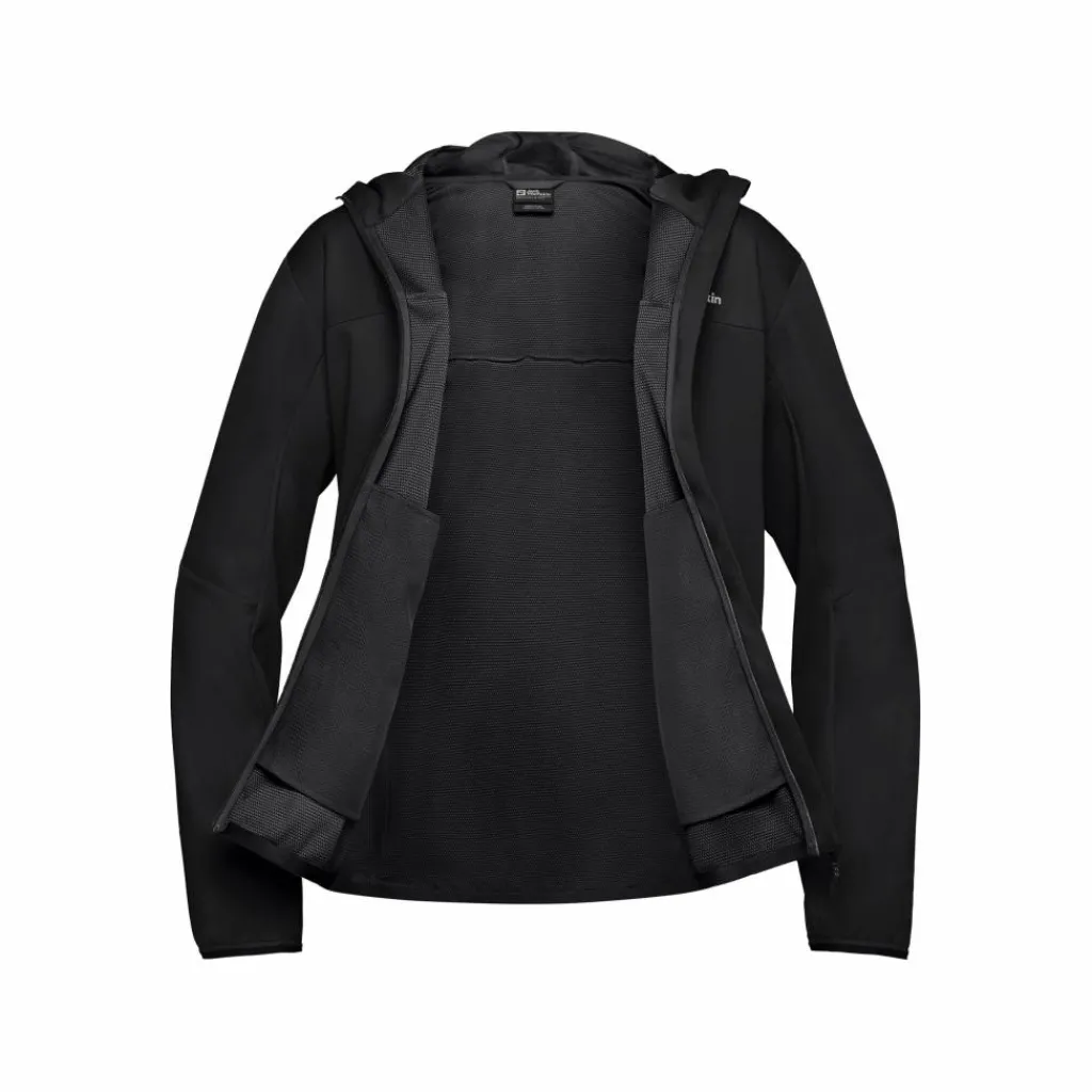 Fleece Vest-Jack Wolfskin Feldberg Hoody softshell jas heren black