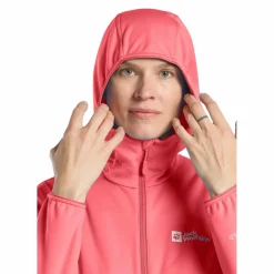 Jack Wolfskin  Feldberg softshell jas dames sunset coral< Outdoor Jack