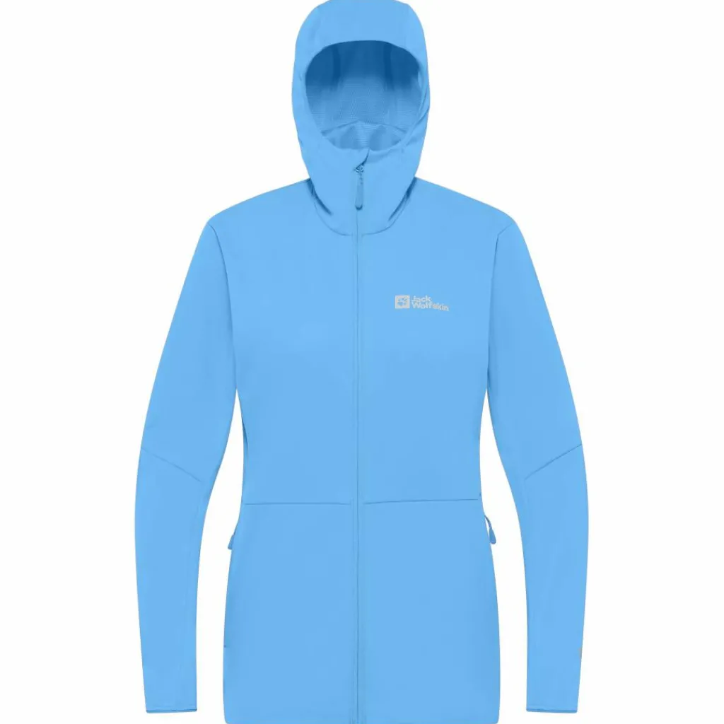 Outdoor Jack-Jack Wolfskin Feldberg softshell jas dames mid blue
