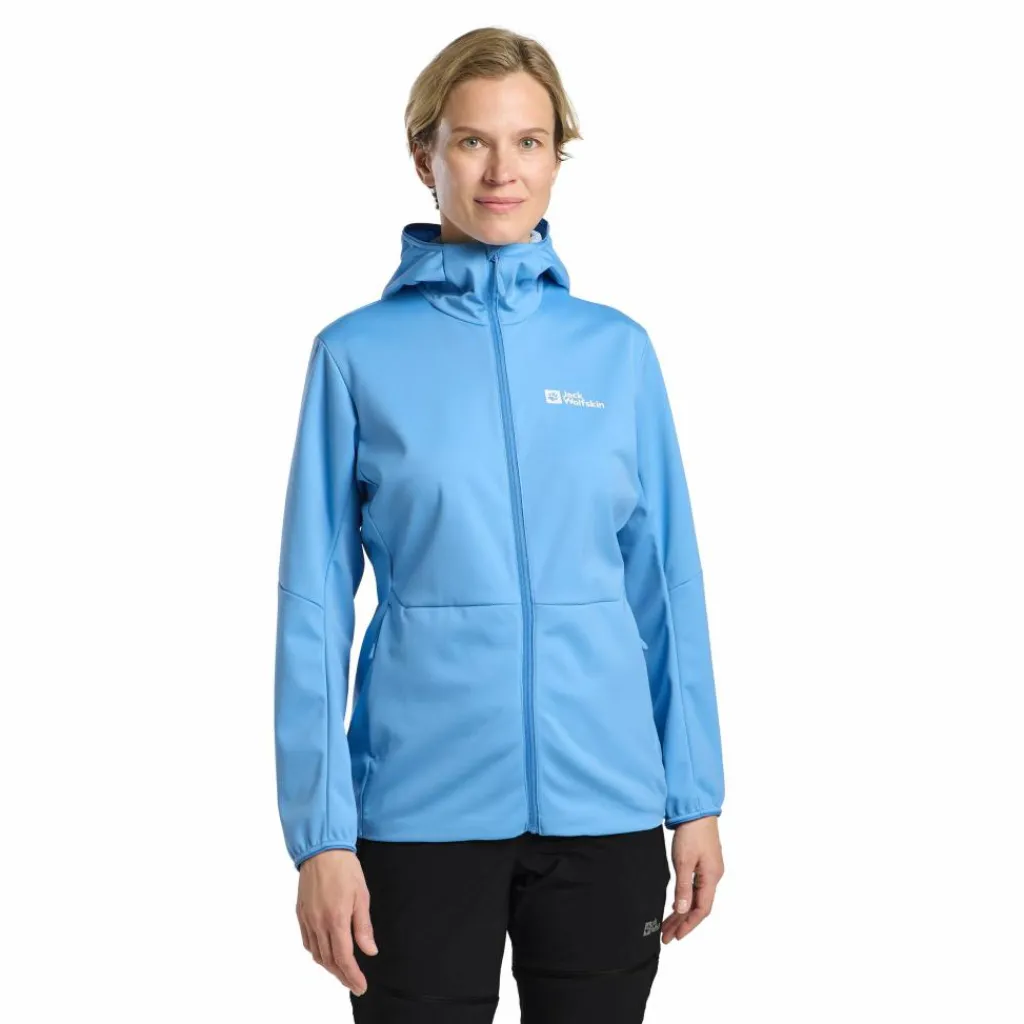 Outdoor Jack-Jack Wolfskin Feldberg softshell jas dames mid blue