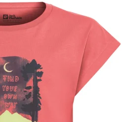 Outdoor Shirt-Jack Wolfskin  Graphic shirt junior sunset coral