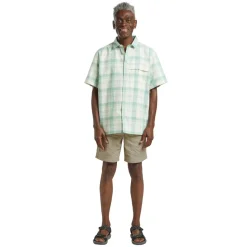 Outdoor Shirt-Jack Wolfskin  Great Plains overhemd heren check soft jade