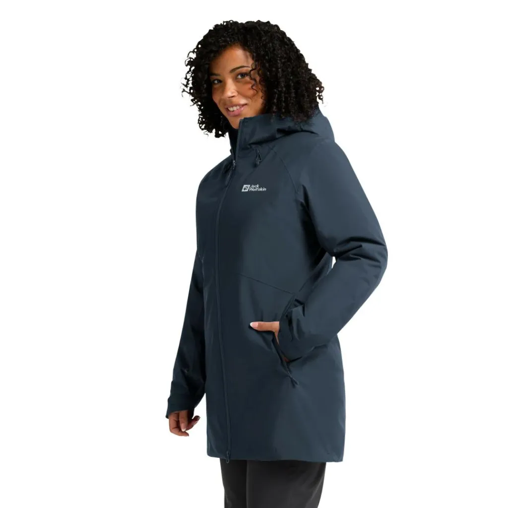 Jack Wolfskin Heidelstein Insulated parka outdoor jack dames midnight sky< Outdoor Jack
