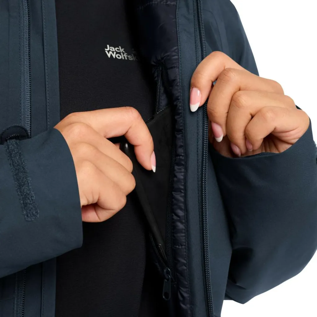 Jack Wolfskin Heidelstein Insulated parka outdoor jack dames midnight sky< Outdoor Jack