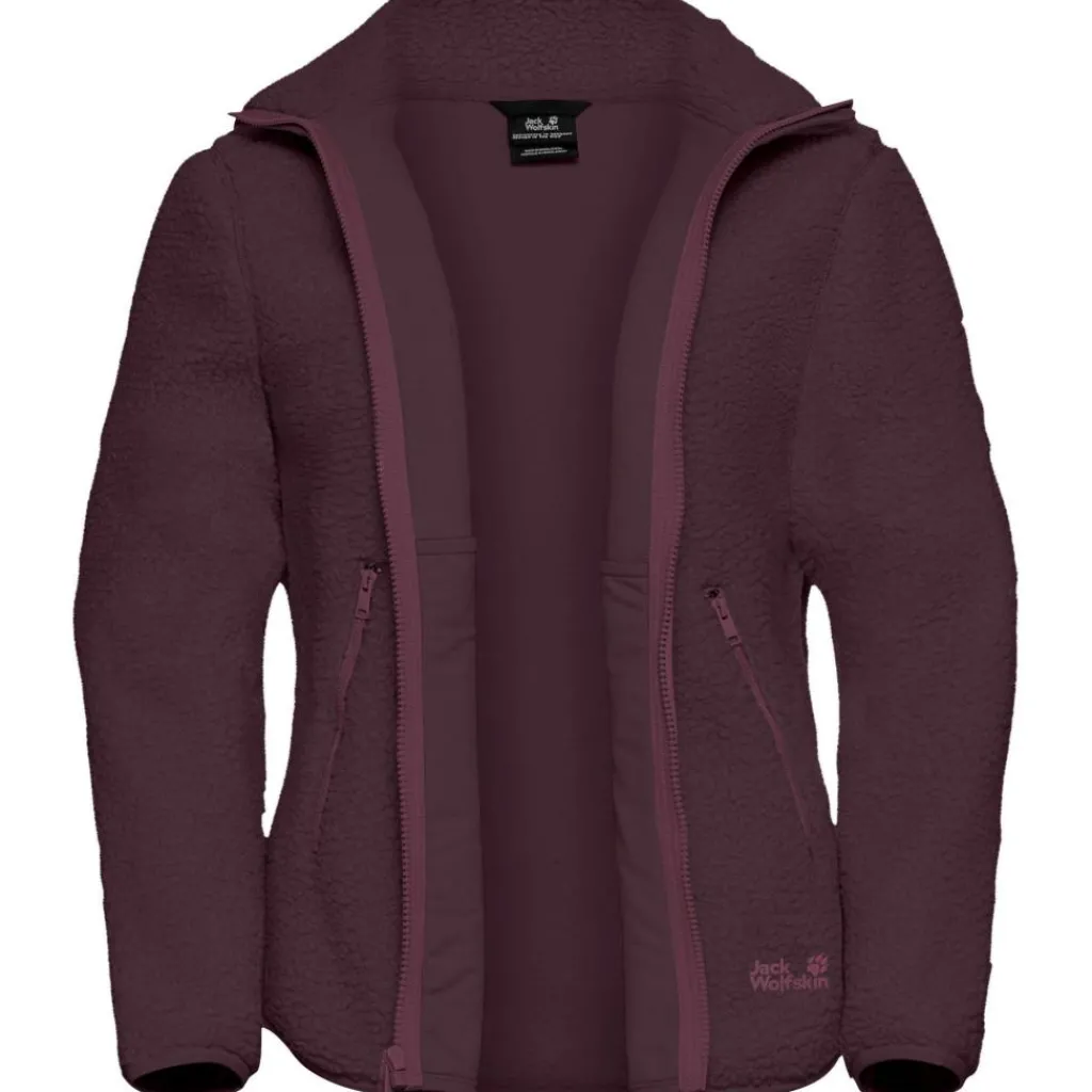 Jack Wolfskin High Curl fleece vest dames amaranth< Fleece Vest