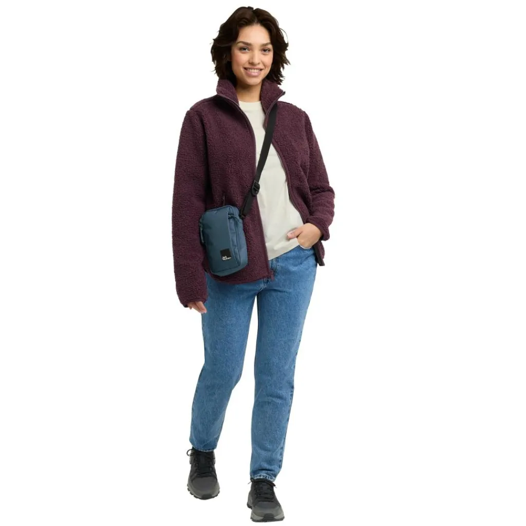 Jack Wolfskin High Curl fleece vest dames amaranth< Fleece Vest