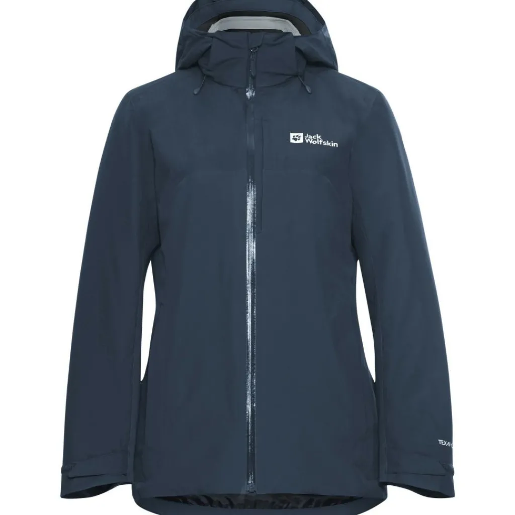 Jack Wolfskin Hunberg 3-in-1 outdoor jack dames midnight sky< Outdoor Jack