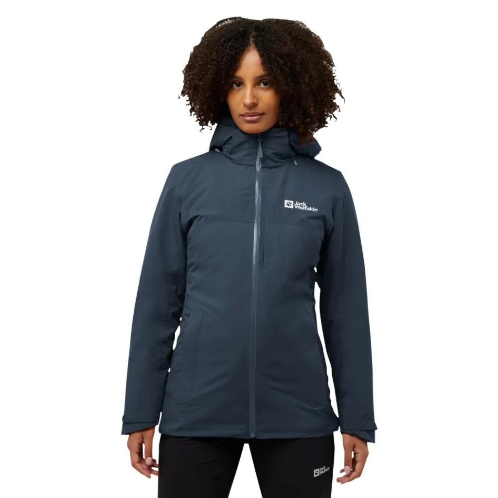 Jack Wolfskin Hunberg 3-in-1 outdoor jack dames midnight sky< Outdoor Jack