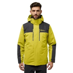 Jack Wolfskin Jasper 3-in-1 outdoor jack heren chartreuse< Outdoor Jack