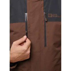 Jack Wolfskin Jasper 3-in-1 outdoor jack heren hot choc< Outdoor Jack