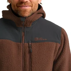 Jack Wolfskin Kammweg Pile Fleece vest heren hot choc< Fleece Vest