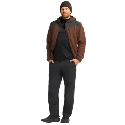 Jack Wolfskin Kammweg Pile Fleece vest heren hot choc< Fleece Vest
