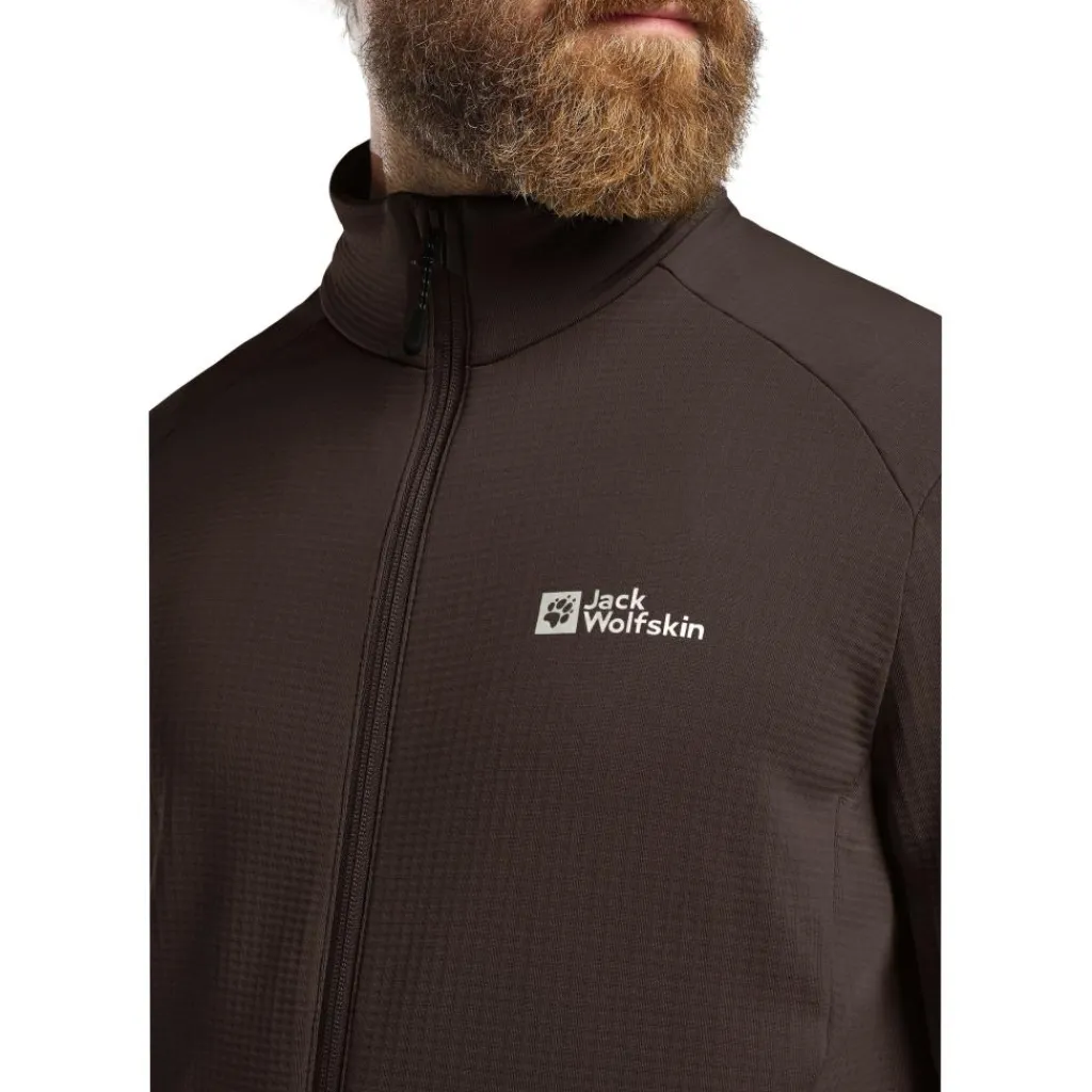 Jack Wolfskin Kolbenberg fleece vest heren peat< Fleece Vest