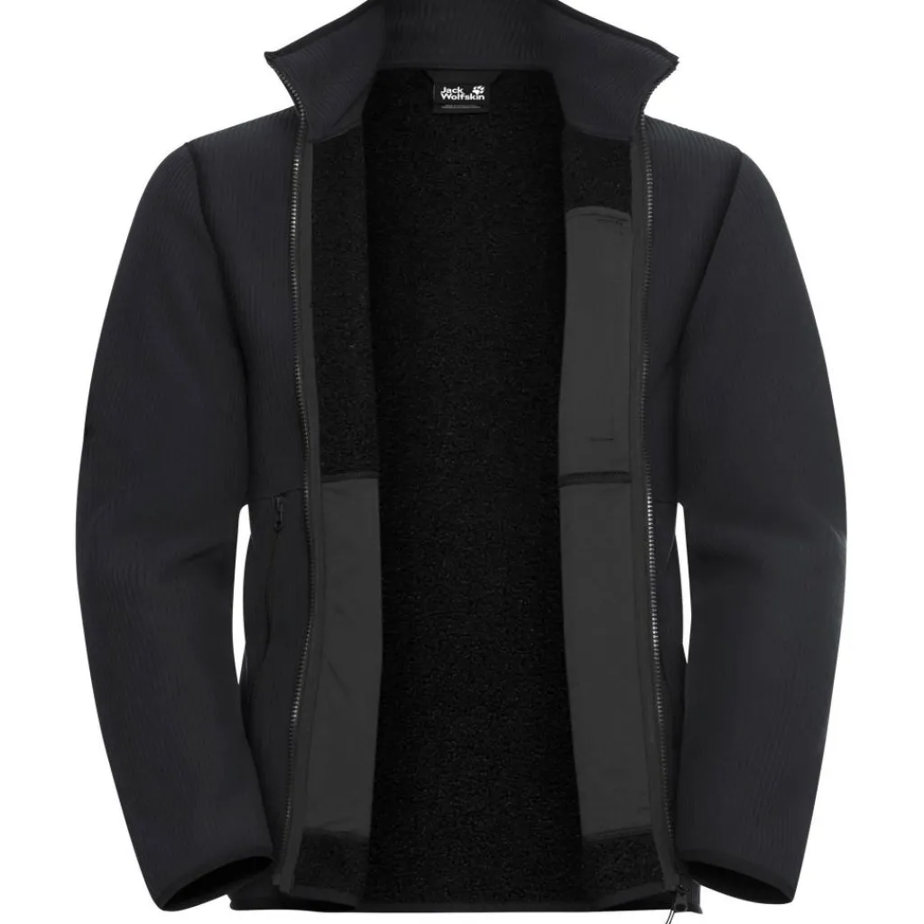 Fleece Vest-Jack Wolfskin Lake Ridge fleece vest heren black