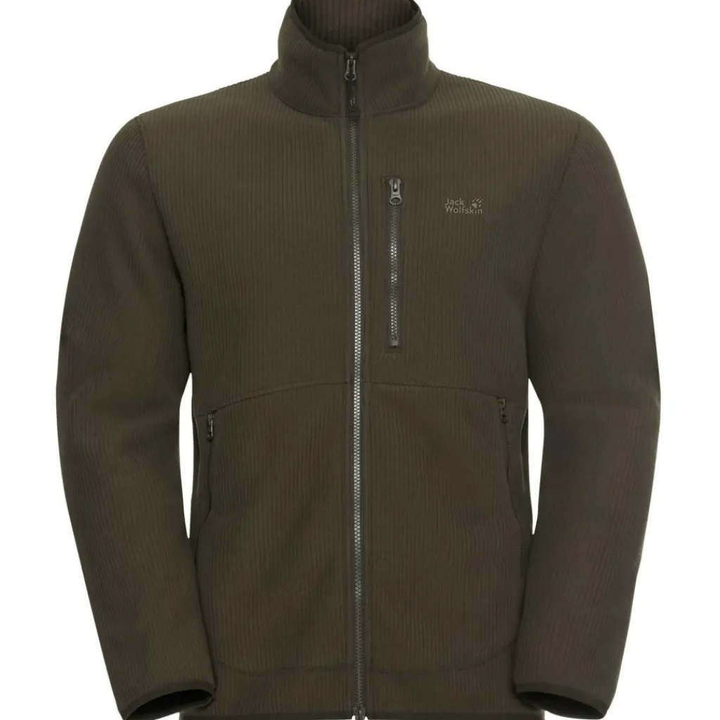 Jack Wolfskin Lake Ridge fleece vest heren obsidian moss< Fleece Vest