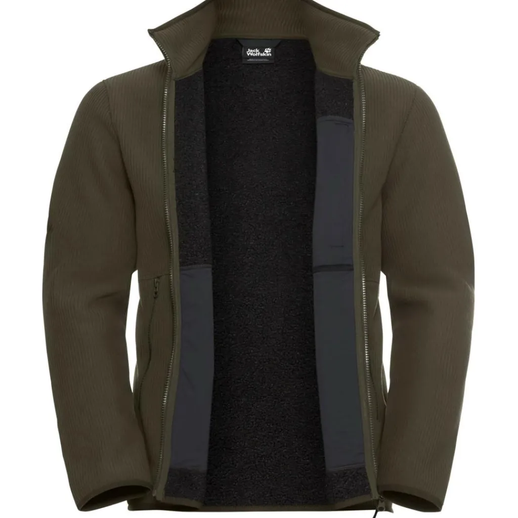 Jack Wolfskin Lake Ridge fleece vest heren obsidian moss< Fleece Vest