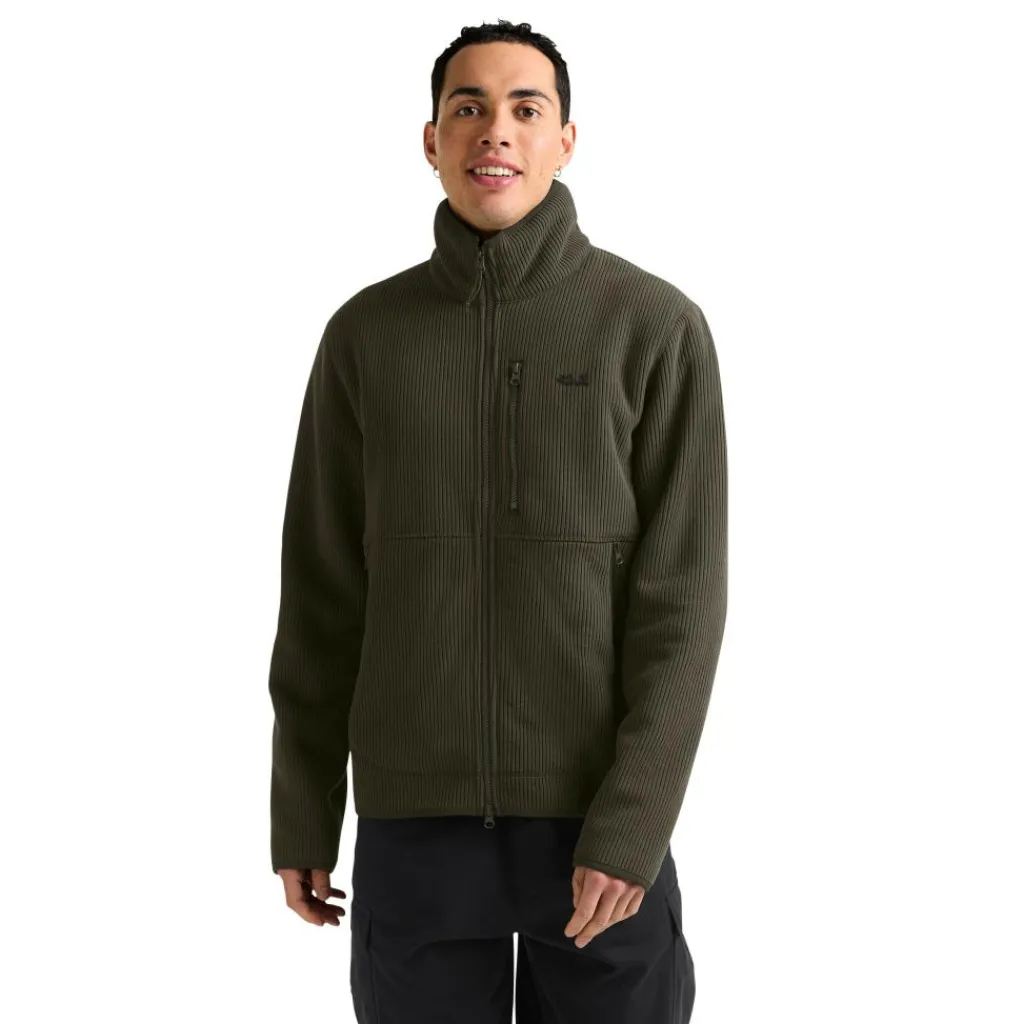 Jack Wolfskin Lake Ridge fleece vest heren obsidian moss< Fleece Vest