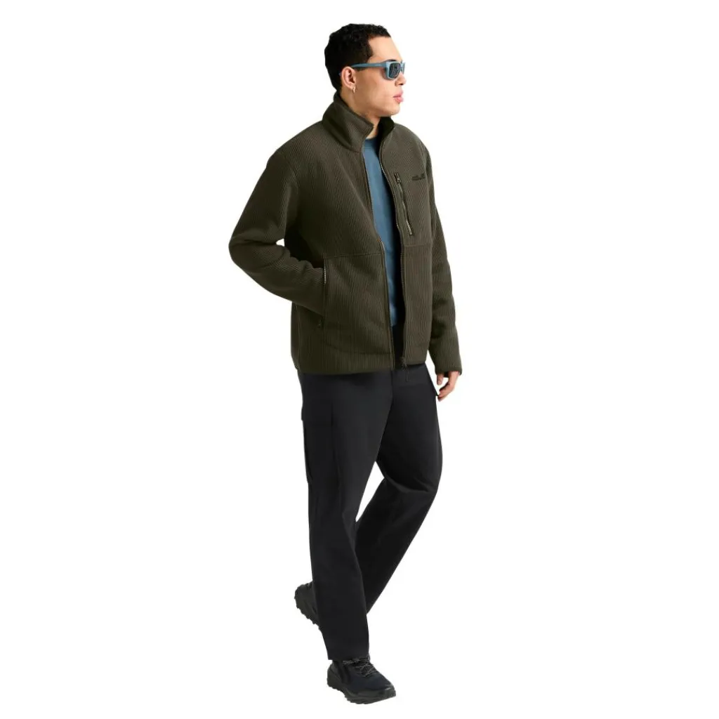 Jack Wolfskin Lake Ridge fleece vest heren obsidian moss< Fleece Vest