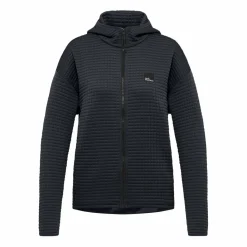 Jack Wolfskin Mogari Hooded fleece vest dames dark navy< Fleece Vest