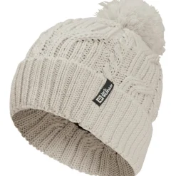 Jack Wolfskin Pompom muts pale sand< Mutsen|Wintersport