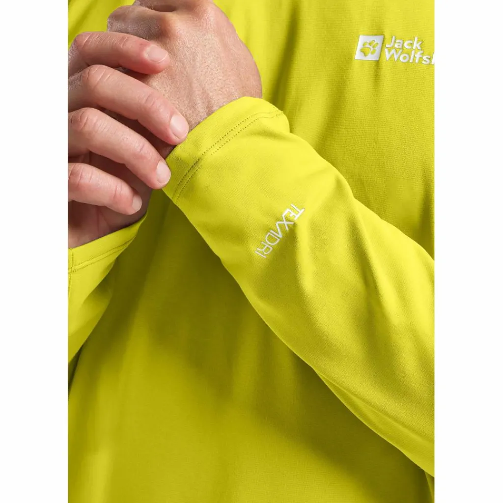 Jack Wolfskin Prelight swift shirt heren chartreuse< Outdoor Shirt