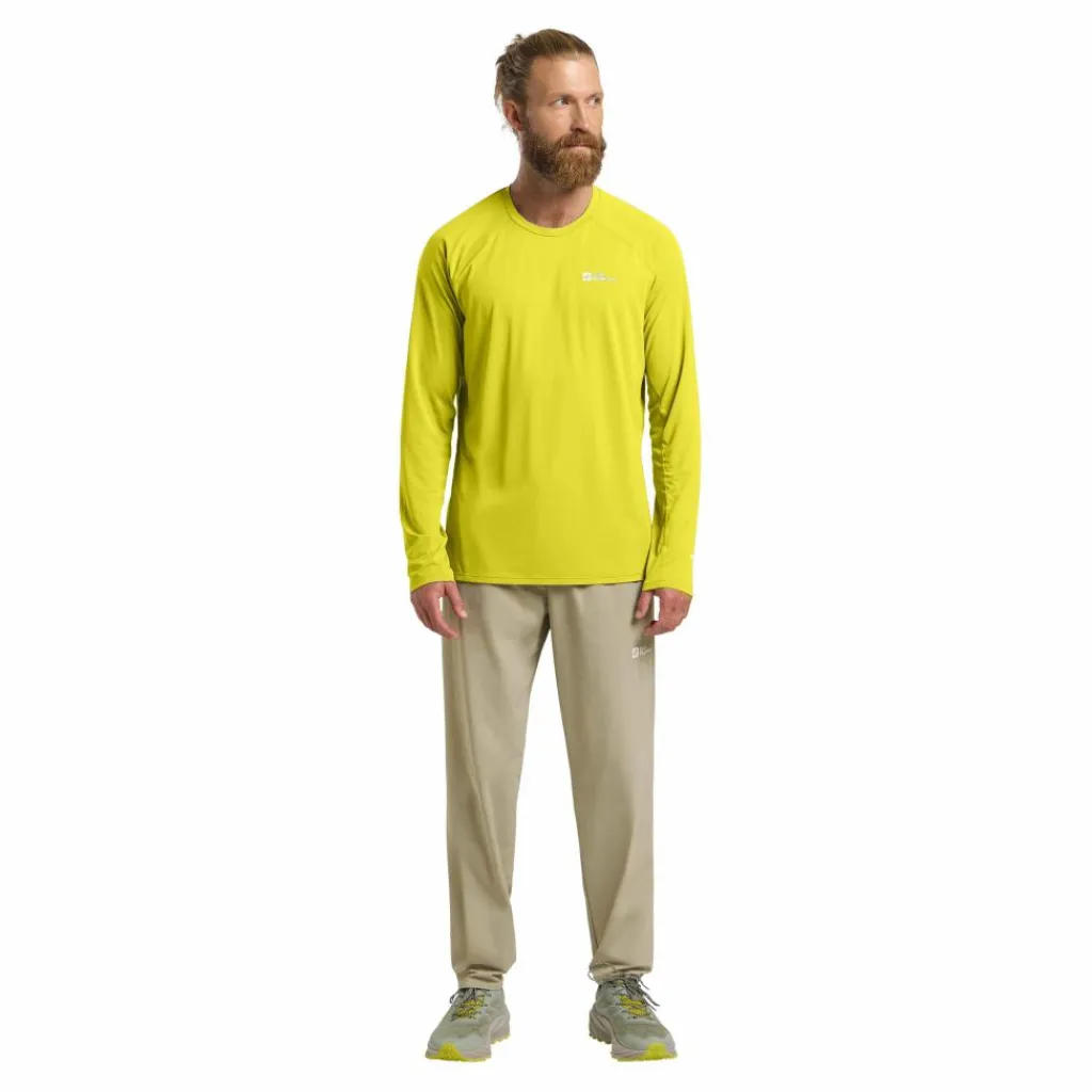Jack Wolfskin Prelight swift shirt heren chartreuse< Outdoor Shirt