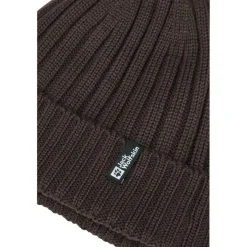 Jack Wolfskin Rib Knit muts peat< Mutsen|Wintersport