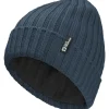 Mutsen|Wintersport-Jack Wolfskin  Rib Knit muts midnight sky