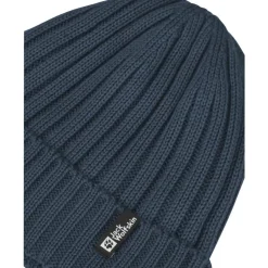 Mutsen|Wintersport-Jack Wolfskin Rib Knit muts midnight sky