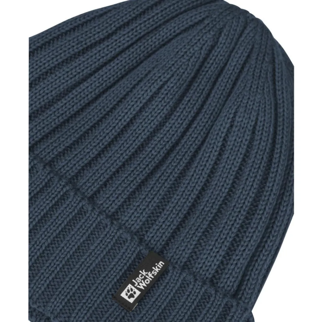 Mutsen|Wintersport-Jack Wolfskin Rib Knit muts midnight sky