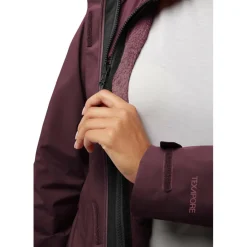 Outdoor Jack-Jack Wolfskin  Rotwand 3-in-1 outdoor jack dames amaranth