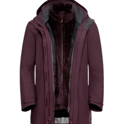 Outdoor Jack-Jack Wolfskin  Rotwand 3-in-1 outdoor jack dames amaranth