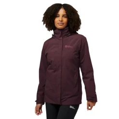 Outdoor Jack-Jack Wolfskin  Rotwand 3-in-1 outdoor jack dames amaranth