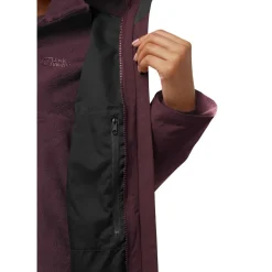 Outdoor Jack-Jack Wolfskin  Rotwand 3-in-1 outdoor jack dames amaranth