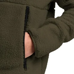 Fleece Vest-Jack Wolfskin  Stone Lite fleece vest heren obsidian moss