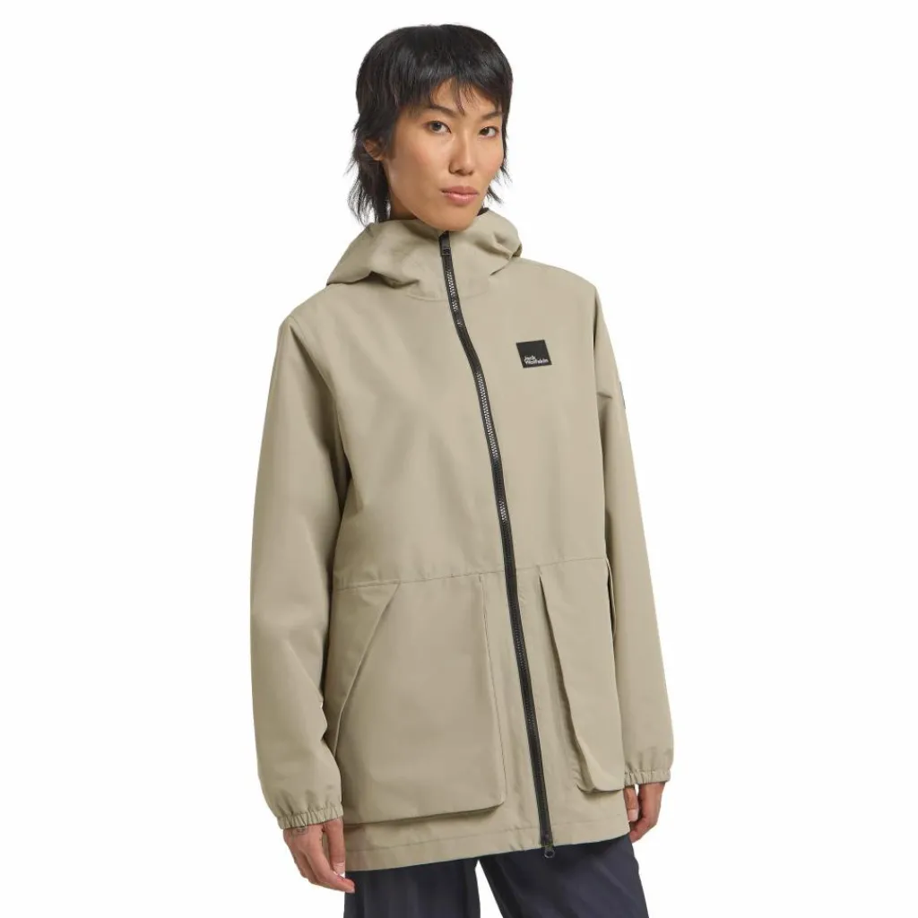 Jack Wolfskin Terraview 2L parka outdoor jack dames stone< Outdoor Jack