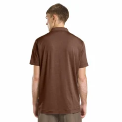 Outdoor Shirt-Jack Wolfskin Travel polo heren dark rust heather